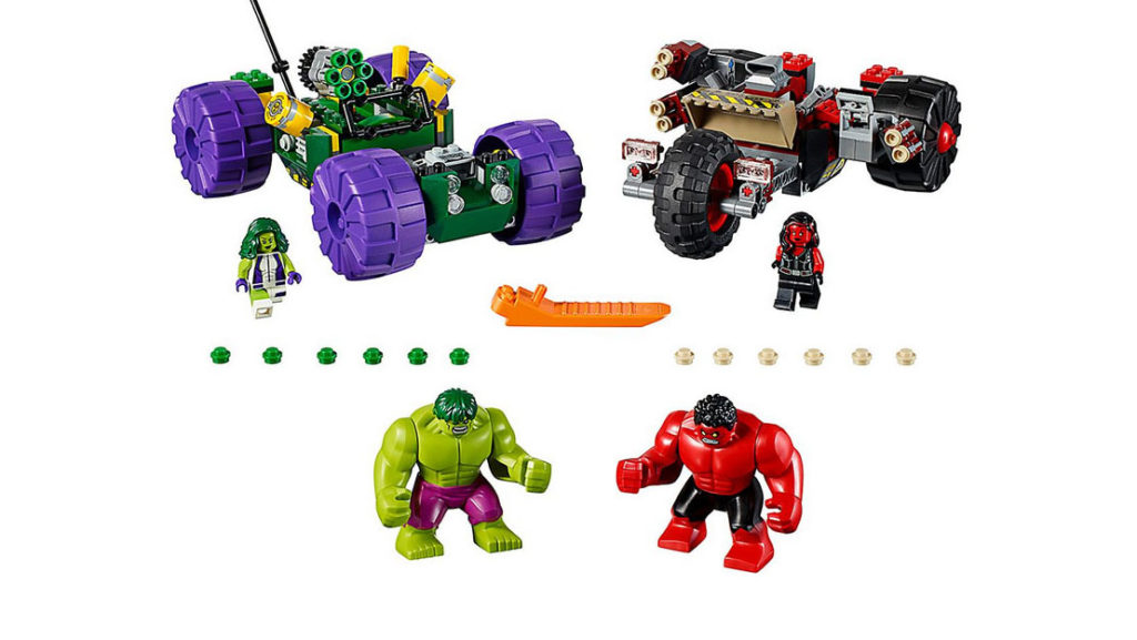 Lego marvel súper héroes n 76078 Hulk vs Hulk Rojo set