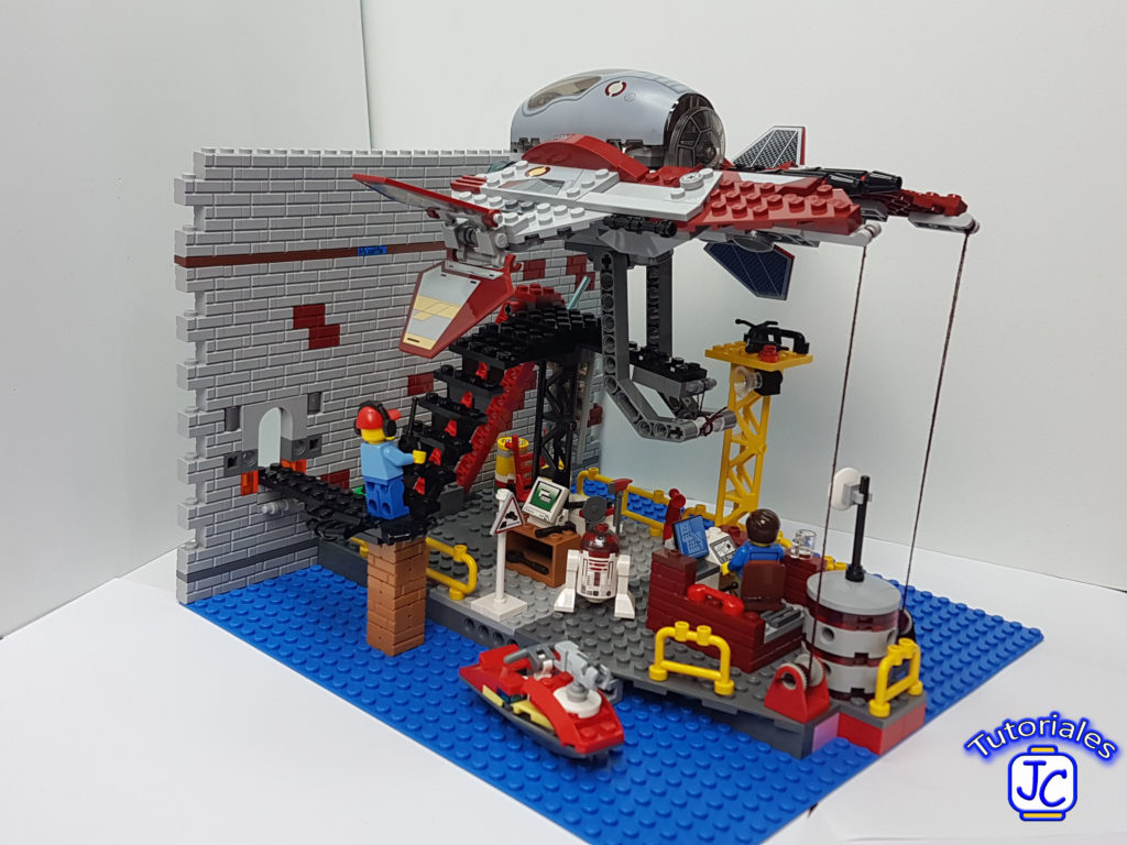 4 de Mayo dia Internacional de Star Wars Moc taller de reparacion naves Star WarsObi-Wan's Jedi Interceptor de lego2