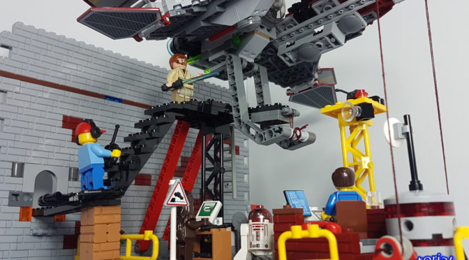 4 de Mayo dia Internacional de Star Wars Moc taller de reparacion naves Star WarsObi-Wan's Jedi Interceptor de lego4