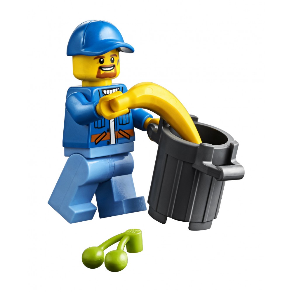 Lego City n 60220 Camion de la basura minifigura barrendero