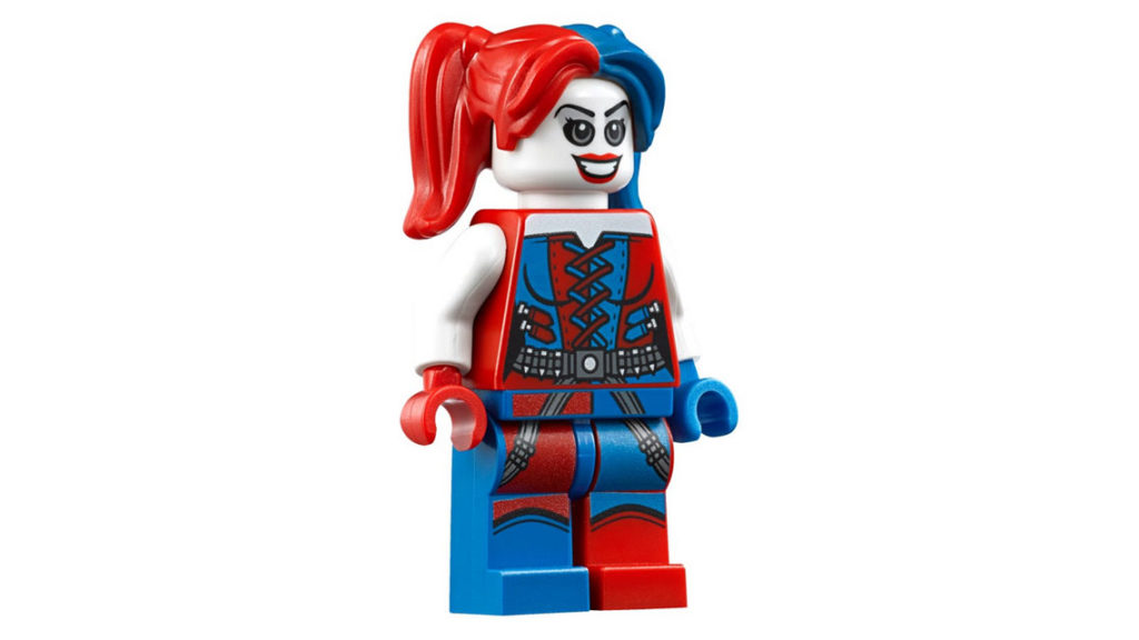 Lego DC Super Heroes nº 76053 Batman persecucion en moto por Gotham City minifigura harley Quinn red blue