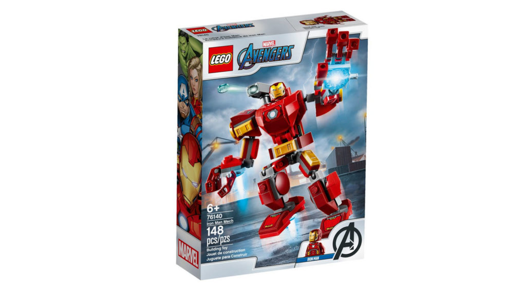 Lego Marvel nº 76140 Armadura Robótica de Iron Man caja