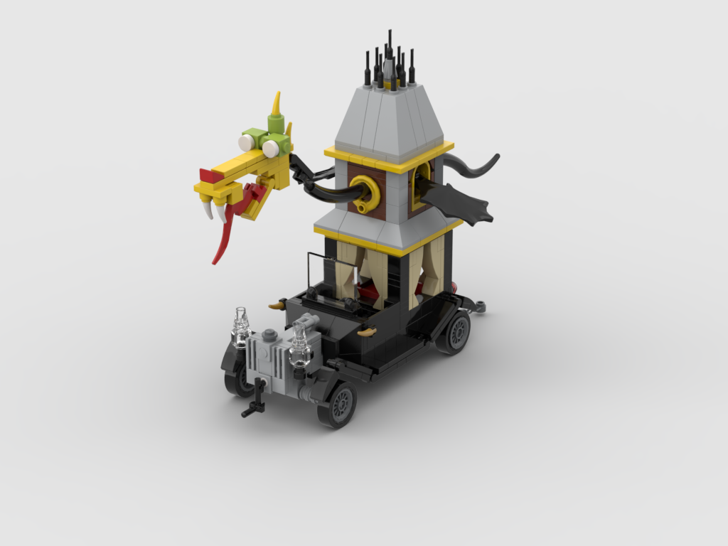 Lego Moc nº02 El Espantomóvil (The Creepy Coupe)render diabolico