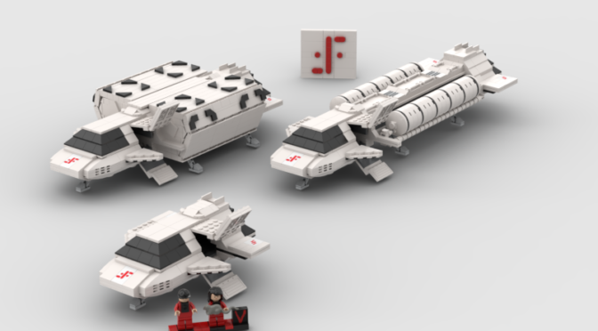 Moc Lego VMoc Lego Serie V invasión extraterrestre Sky Fighters tanker y transport module
