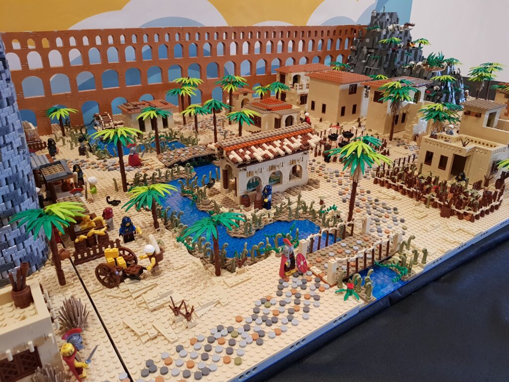 Exposición Lego Castillo Alaquás 2020 Valbrick Poblado Navideño acueducto lego