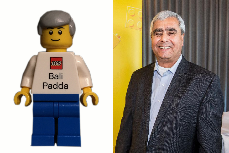 Minifigura Bali Padda exPresidente Lego