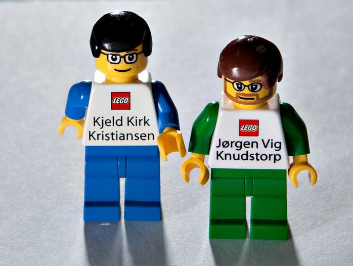 Kjeld Kirk Kristiansen y Jørgen Vig Knudstorp