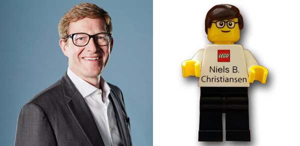 Minifigura Niels B. Chistiansen Presidente Lego