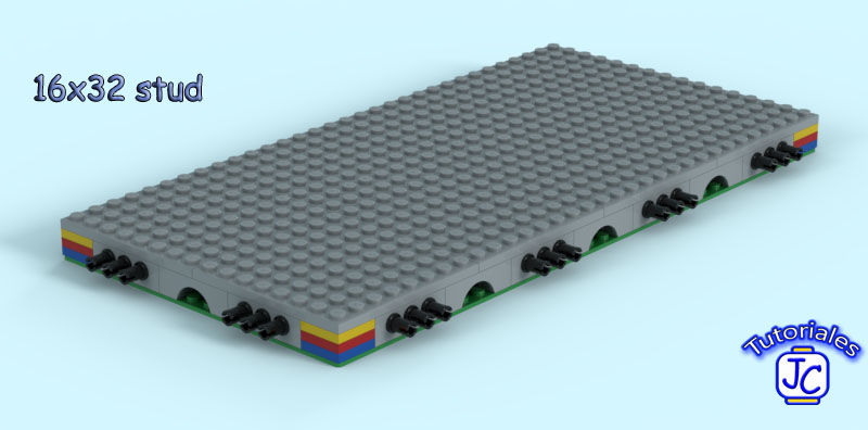 Base Mils Lego de 16x32 studs