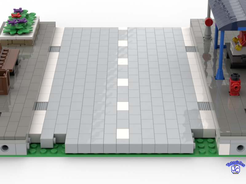 Base Mils Lego  técnica llamada  S.N.O.T (Studs Not On Top) brick lego en posición horizontal 
