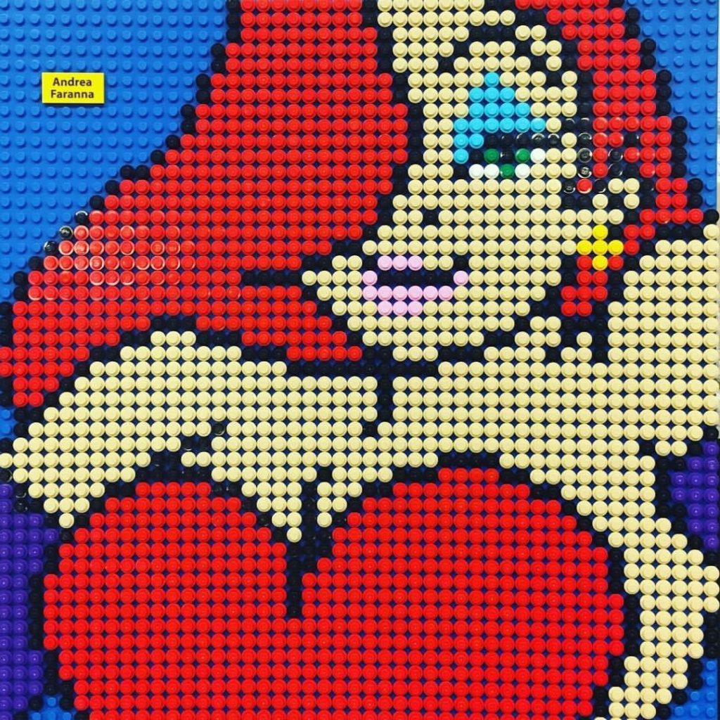 Mosaico Lego de la esposa de Roger Rabbit, Jessica Rabbit