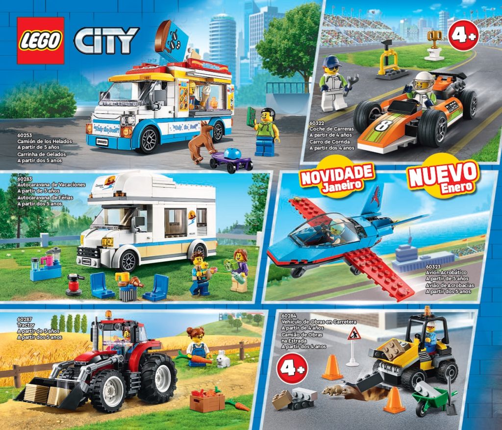 Novedades Lego city 2022. Nuevos vehículos de Lego City, Avión Acrobático 60323, Grúa Móvil 60324, Camión Hormigonera 60325. 