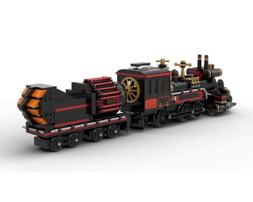 Lego Máquina del Tiempo de Regreso al Futuro moc escenas locomotora